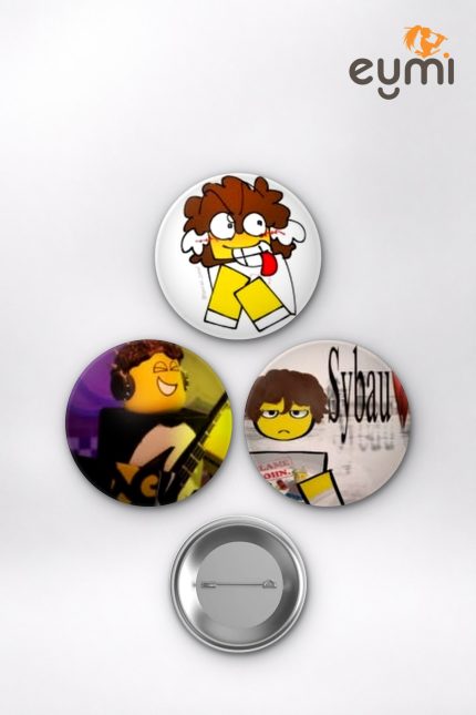 Roblox Shedletsky Kızarmış Tavuk Meme Oyun Temalı Çanta Süsü İğneli Buton Rozet Seti Set 3 3’lü (58 mm)